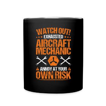 Fluggerätmechaniker Mécanicien d’aéronefs - Mug uni - noir - Devant