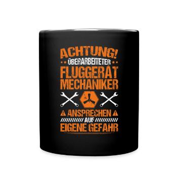 Fluggerätmechaniker Mécanicien d’aéronefs - Mug uni - noir - Devant