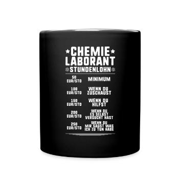 Technicien de laboratoire chimique Laboratoire de chimie Laboratoire de chimie - Mug uni - noir - Devant