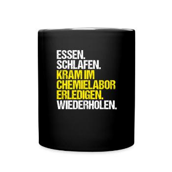 Technicien de laboratoire chimique Laboratoire de chimie Laboratoire de chimie - Mug uni - noir - Devant