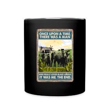 La race de vache aimait le Black Angus - Mug uni - noir - Devant
