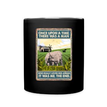 Race de vache Adoré Red Angus - Mug uni - noir - Devant