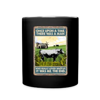Cow Loved Wagyus - Full Colour Mug - black - Front
