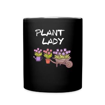 Plant Lady I garteln Garten - Tasse einfarbig - Schwarz - Vorne