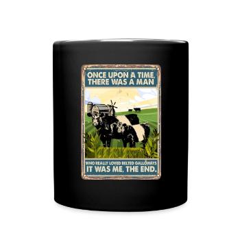 Cow Loved Belted Galloways - Full Colour Mug - black - Front