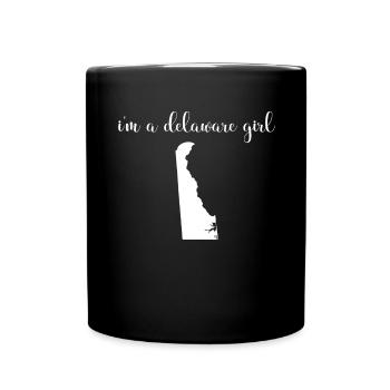 Ich Bin Ein Mädchen Aus Delaware - Staat - Tasse einfarbig - Schwarz - Vorne