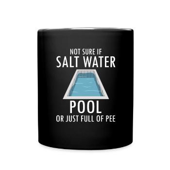 Lifeguard Designs for Pool Technicians - Full Colour Mug - black - Front