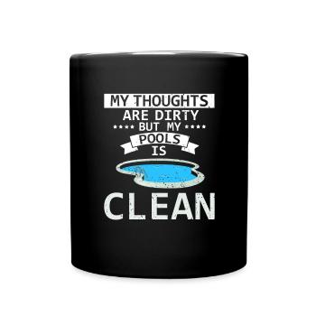 Lifeguard Designs for Pool Technicians - Full Colour Mug - black - Front