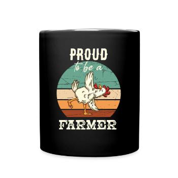 Fier d’être un agriculteur Bauer Humor Landwirt - Mug uni - noir - Devant