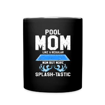 Pool Guy Design for PoolBoy and Pool Cleaner - Full Colour Mug - black - Front