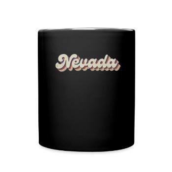 Vintage Hippie 70er USA Staat - Retro Nevada - Tasse einfarbig - Schwarz - Vorne