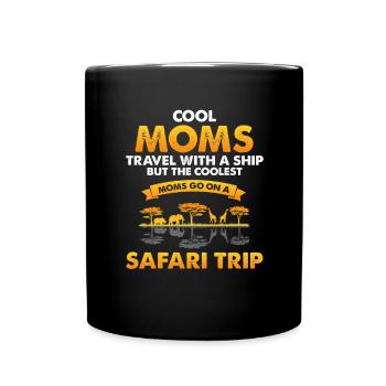 Safari Family Holiday Design pour l’Afrique Savannah - Mug uni - noir - Devant