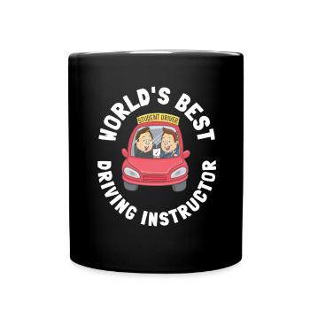Driving Instructor Driver Car Parking Exam Driving - Tasse einfarbig - Schwarz - Vorne