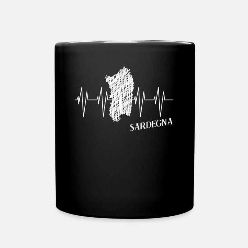Sardegna Sardinien EKG Sardinia - Tasse einfarbig - Schwarz