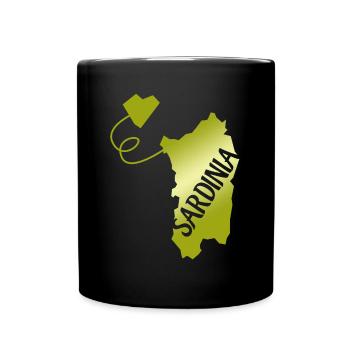 Sardegna Sardinia Heart Sardinia - Full Colour Mug - black - Front