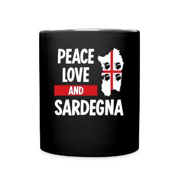 Sardegna Sardinia Flag Sardinia - Full Colour Mug - black - Front