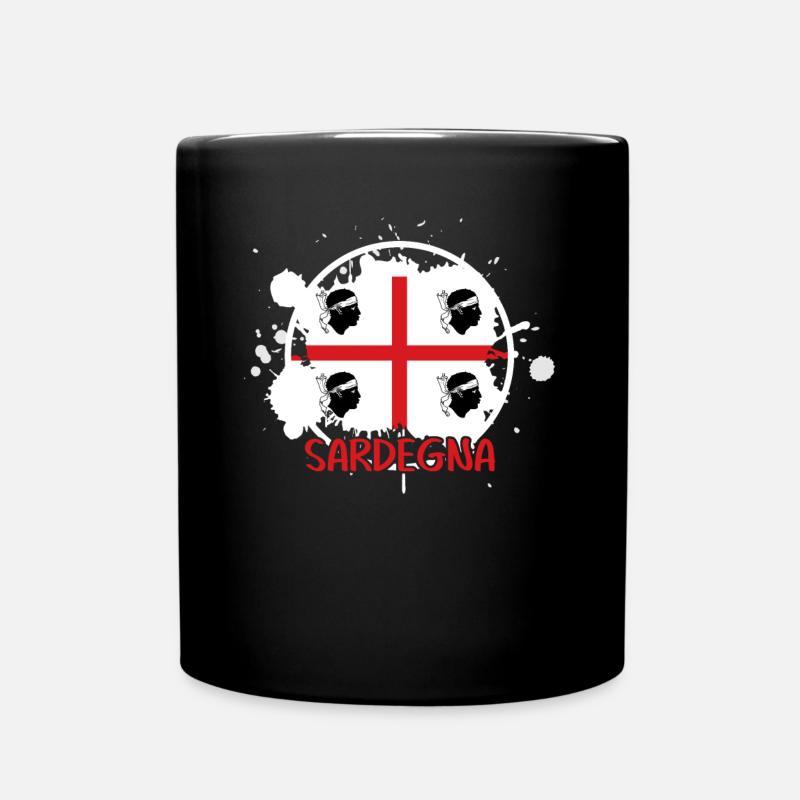 Sardegna Flagge Sardinien Sardinia - Tasse einfarbig - Schwarz