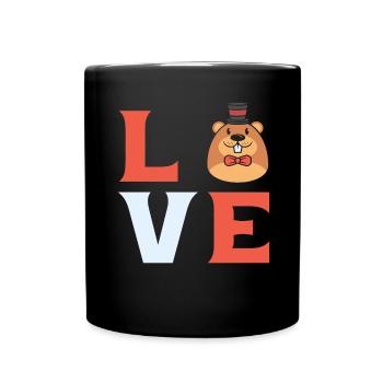 Wildlife Animal Digger Mole Lover Maulwurfsflüster - Tasse einfarbig - Schwarz - Vorne