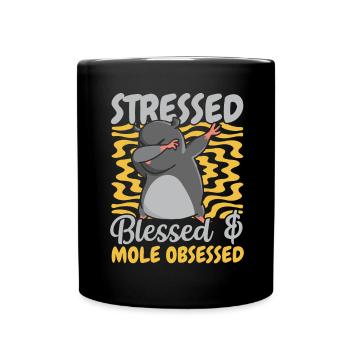 Mole Possessed Animal Mole Lovers Mole - Full Colour Mug - black - Front