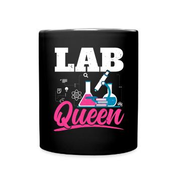 Laboratory Queen Biologist Science Teacher Biolog - Full Colour Mug - black - Front