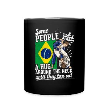 Martial Arts BJJ Brazilian Jiu Jitsu - Tasse einfarbig - Schwarz - Vorne
