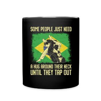 Martial Arts BJJ Brazilian Jiu Jitsu - Tasse einfarbig - Schwarz - Vorne