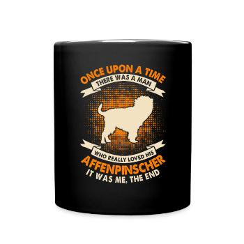 Il était une fois - Affenpinscher - Mug uni - noir - Devant