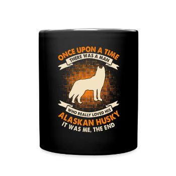 Il était une fois - Alaskan Husky - Mug uni - noir - Devant