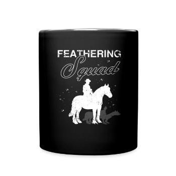 Clydesdale Design for Clydesdale Riders - Full Colour Mug - black - Front