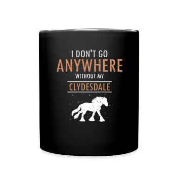 Conception Clydesdale pour clydesdale Riders - Mug uni - noir - Devant