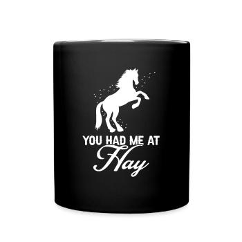 Cydesdale Rider and Draft Horse Designs - Full Colour Mug - black - Front
