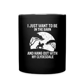 Conception Clydesdale pour clydesdale Riders - Mug uni - noir - Devant