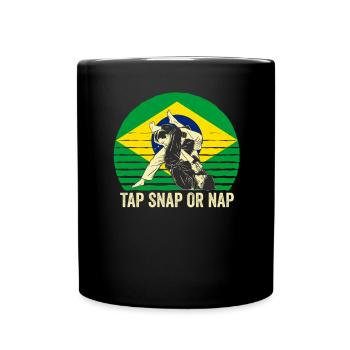 Martial Arts BJJ Brazilian Jiu Jitsu - Tasse einfarbig - Schwarz - Vorne