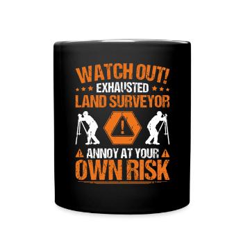 Vermessungstechniker Vermesser Arpenteur-géomètre - Mug uni - noir - Devant