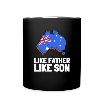 Comme Père Comme Fils Origine Origine Origine Des Pères Fête des Pères - Mug uni - noir - Devant