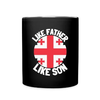 Comme Père Comme Fils Origine Origine Origine Des Pères Fête des Pères - Mug uni - noir - Devant