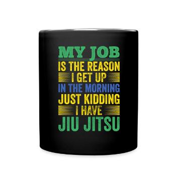 Martial Arts BJJ Brazilian Jiu Jitsu - Tasse einfarbig - Schwarz - Vorne