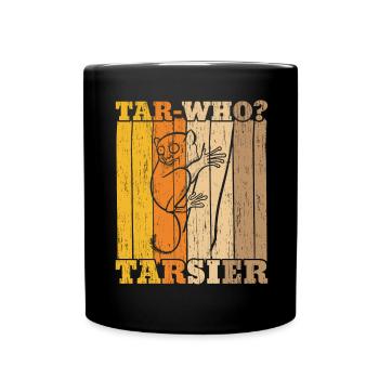 Tar-Who Tarsier Animal sauvage Tarsier Whisperer - Mug uni - noir - Devant