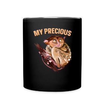 Tarsier Liebhaber Wildtier Tier Tarsier Flüsterer - Tasse einfarbig - Schwarz - Vorne