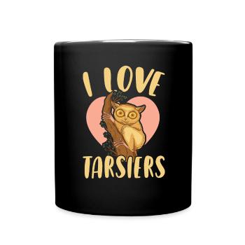 J’adore Tarsier Wildlife Animal Tarsier Whisperer - Mug uni - noir - Devant