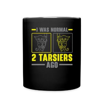 J’étais 2 Tarsiers animal normal Tarsier Lover - Mug uni - noir - Devant