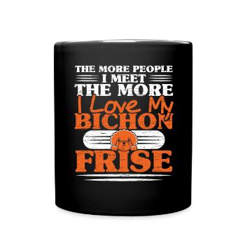 Bichon Frise Dog Lover Dog Breeder chiot Pfo - Mug uni - noir - Devant