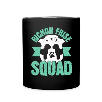 Bichon Frise Kader Dog Lover chiot Paw Lieb - Mug uni - noir - Devant