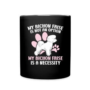 Bichon Frise Amoureux des chiens Éleveur de chiens chiot Pfö - Mug uni - noir - Devant