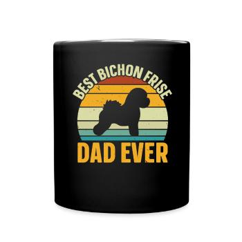 Best Bichon Frise Papa Ever Dog Love - Full Colour Mug - black - Front