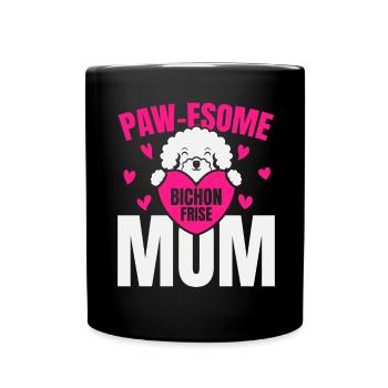 Pawesome Bichon Frise Mama Dog Lover chiot Pf - Mug uni - noir - Devant