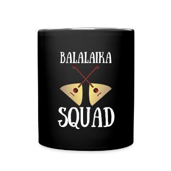 Balalaika Guitare Ukulélé Baglama Folk Russe - Mug uni - noir - Devant