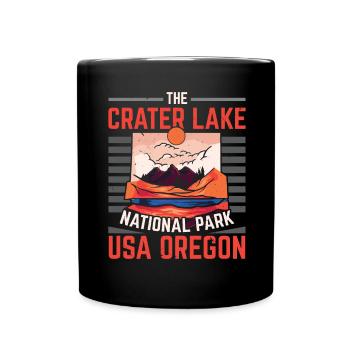 Der Crater Lake National Park USA Oregon Oregonian - Full Colour Mug - black - Front