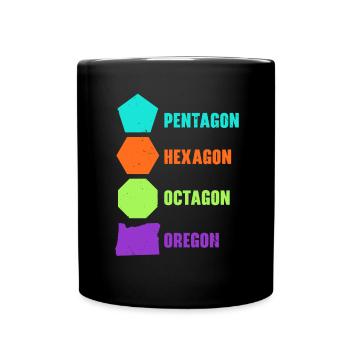 Oregon USA Staat Amerika Reisen Oregonian Salem - Tasse einfarbig - Schwarz - Vorne