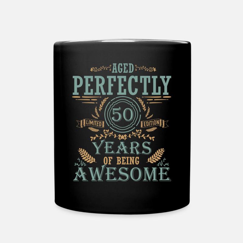 50 ans, né en 1972 - Mug uni - noir